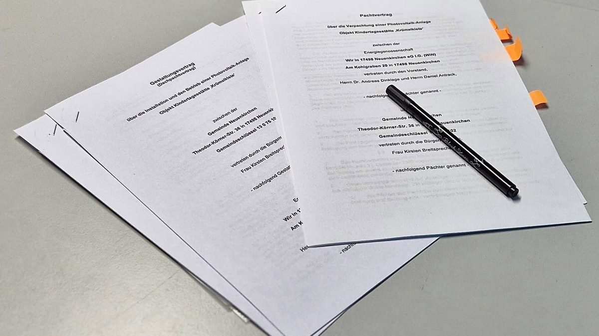 Gestattungs- und Pachtvertrag mit der Gemeinde